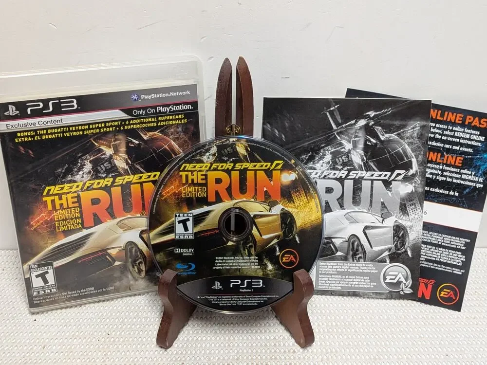 Playstation 3 NEED FOR SPEED The Run Video Game PS3 2011 Manual TESTED CIB
